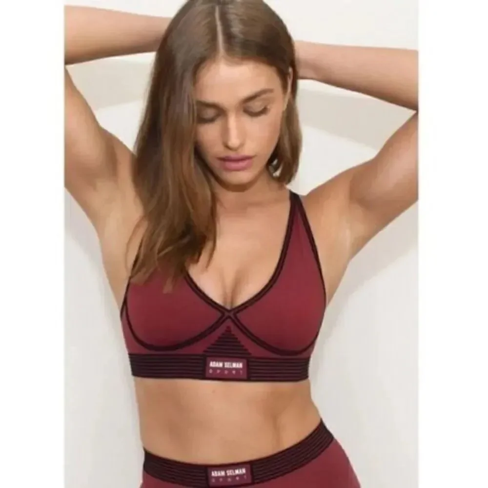 NWT Adam Selman Sport V Neck Bra Revolve